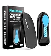 Kimihome Plantar Fasciitis Relief Insoles - 3/4 Anti-Slip & Arch Support Shoe Inserts - Heel Cups...