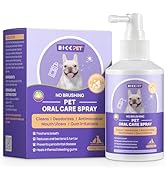 HICC PET Dog Dental Care Spray, Vet-Recommended Breath Freshener & Teeth Cleaning Spray, Eliminat...