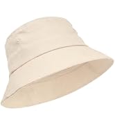 Zylioo XXL Linen Bucket Hat for Men Women, Big Head Summer Sun Hat, Breathable Travel Beach Hat, ...
