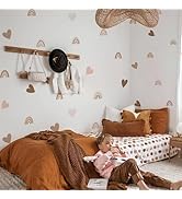 funlife Small Boho Rainbow Wall Decals Peel and Stick, Self Adhesive Colorful Rainbow Wall Sticke...