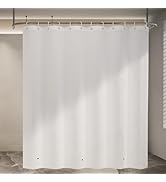 Poposa Shower Curtain Liner, 72" x 72", Waterproof, Transparent, PEVA, Non-Toxic, Odorless, Rust-...