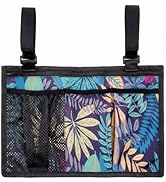 Wheelchair Side Bag with Cup Holder, Multi-Pocket Wheelchair Accessories for Seniors, Wheelchair ...
