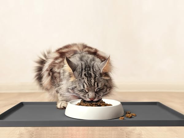 cat food mat feeding pet silicone waterproof placemat bowl water bowls for floors dog matt mats cats