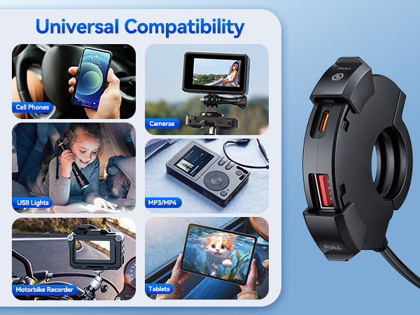 motorcycle usb charger waterproof