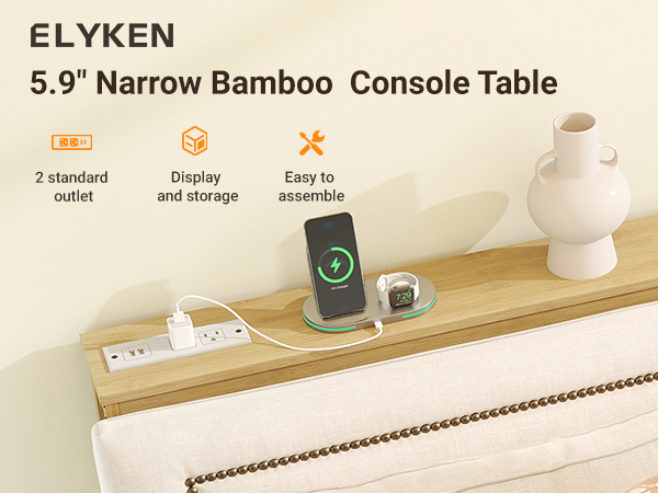 narrow console table