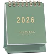 Mini Desk Calendar 2025-2026 - Runs From July 2025 until Dec 2026 Monthy Small Desktop Calendar 2...