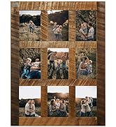 Hope Woodworking Rustic Wooden Collage Picture Frames – Multi Opening Frame for 5x7 Images - Fini...