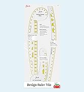 Dritz Design Ruler Trio with Styling Design, Curve & Hip Curve Rulers for Sewing