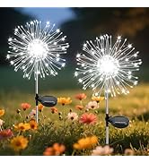 Garden Outdoor Lights, 2 Pack 120 LED Solar Garden Lights Fairy Lights Outdoor Waterproof Decorat...