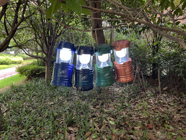 Power Outages, Multicolored dimable Folding Camping Lantern Lightweight Waterproof
