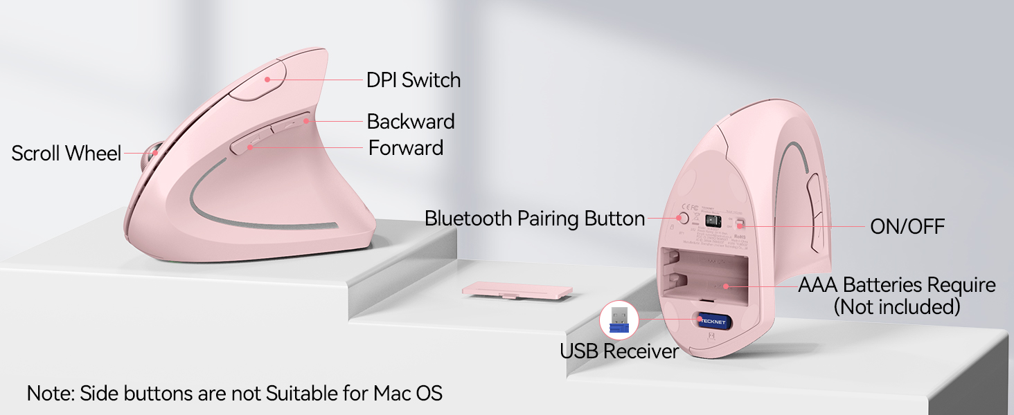 ergonomic wireless mouse