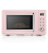 ARLIME Retro Microwave 0.7Cu.ft, 700 Watt Countertop Microwave with 5 Micro Power Defrost & Auto ...