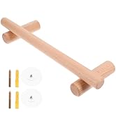 Uonlytech 1pc Wood Towel Rack Towel Shower Bar Wall Wood Hanger Wood Towel Hanger Wall Mount Clot...