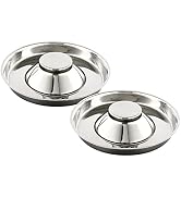 QIYADIN Stainless Steel Pet Bowl for Puppy and Cat, Dog Food and Water Feeding Bowl, Puppies and ...