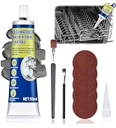 kuailaya 1.7oz Dishwasher Rack Repair Kit, Grey Dishwasher Rack Repair Coating Waterproof High Te...