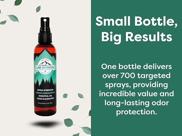 Lumi Outdoors Shoe Deodorizer Spray Shoe Smell Scent and Odor Remover