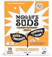 Molly’s Suds Laundry Detergent Sheets | Gentle on Sensitive Skin, Powerful Plant-Based Enzymes, S...