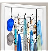 LYNK Professional Home Over The Door Hooks - 36 Hook Over The Door Hanger - Over Door Coat Rack...
