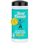 Aunt Fannie's Natural Cleaning Vinegar Wipes, Multipurpose Surface Cleaner, Bright Lemon Scent, 3...