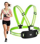 Viccux 500LM & 360° Visibility Running Lights for Runners with Waist Pack | 8 Modes & 45° Adjusta...