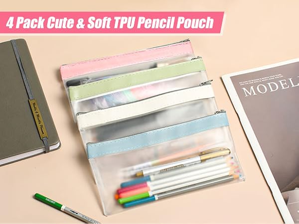 clear pencil pouch