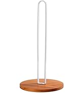 TONLEA Wood Paper Towel Holder,Paper Towel Holder Countertop,Kitchen Towel Holder Free-Standing w...