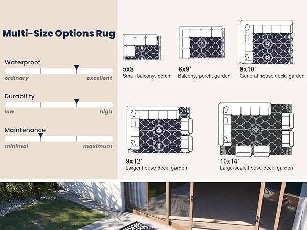 outdoor rug with lights