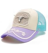TOPACC Cowboy Trucker Hat for Women Cowgirl Western Country Hat Cute Baseball Cap for Rodeo Outfit