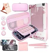 HLRAO Pink Travel Carrying Case Accessories Kit Compatible with Nintendo Switch 2 (2025).Pink Swi...