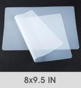 PABUSIOR Small Silicone Mats for Crafts: Translucent Liner, 8×9.5 In