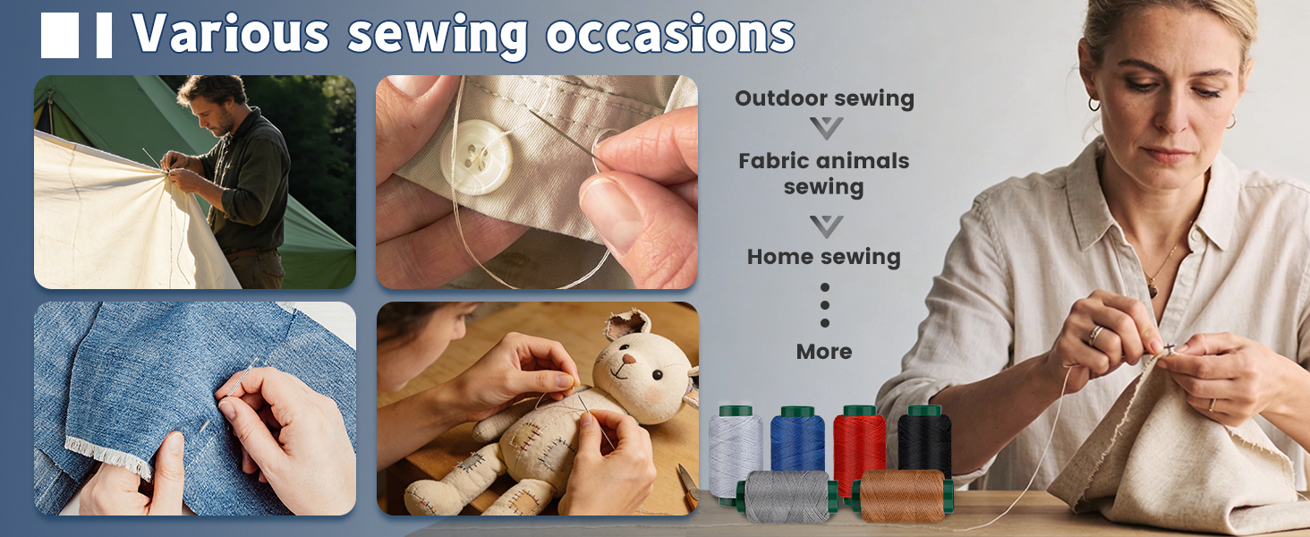 Steel needle and thread kits solve unexpected situations
