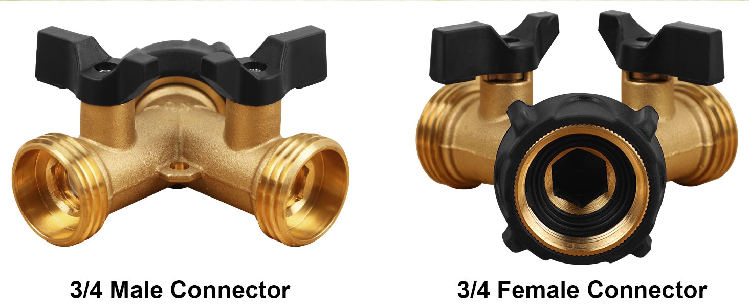 2 Way Garden Hose Splitter