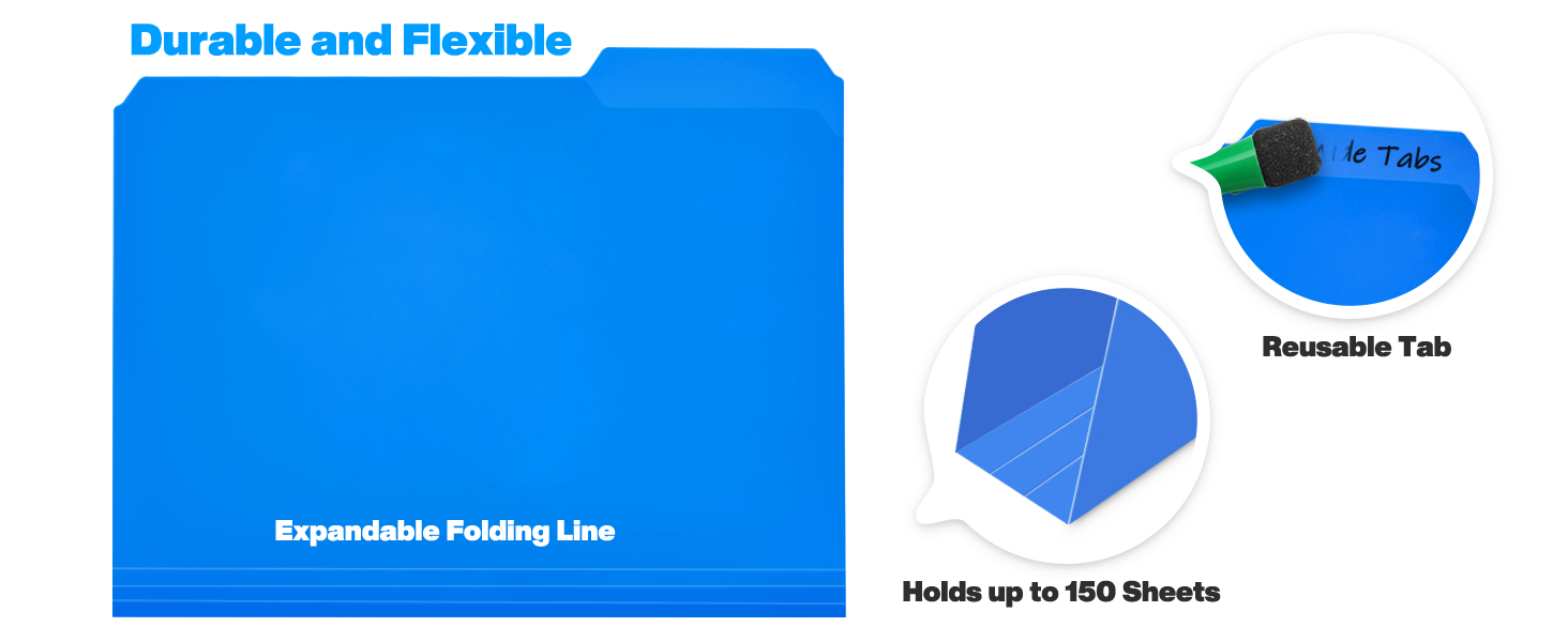 Plastic File Folders Colored Folders