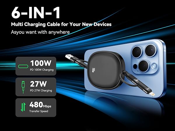 4 in 1 fast charging cable
