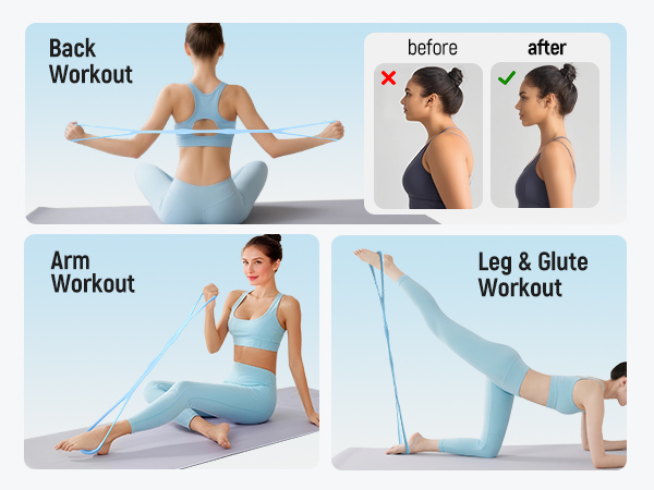 resistance bands figure 8