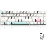 BOYI WK68 Hot Swappable RGB Mechanical Keyboard,Wireless Bluetooth 5.0/2.4G/Wired Type-C Tri-Mode...