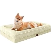 TaiBest Waterproof Memory Foam Dog Beds for Extra Large Dogs Non-Slip Orthopedic Dog Beds Washabl...
