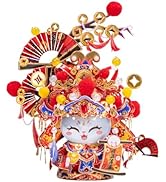 MU 3D Metal Puzzles for Adult The Cat Series-The God of Wealth Kitty, Metal Models Kits Miniature...
