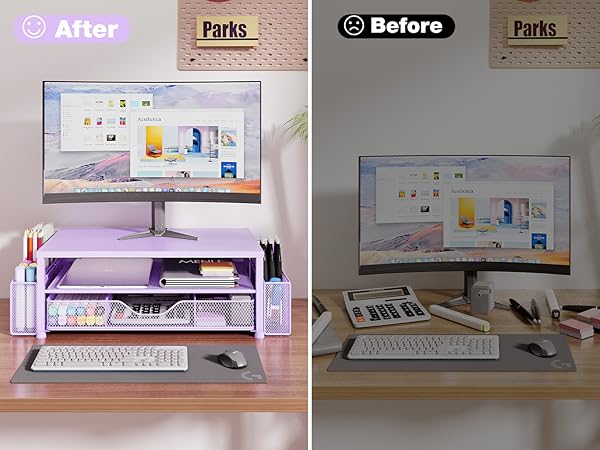 monitor stand for desk organizers and accessories computer stand riser office organization desktop
