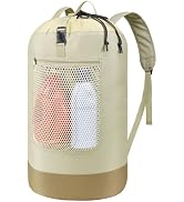 F-color Laundry Backpack 75L - Large Capacity Laundry Bag Backpack with Comfort Straps, Mesh and ...