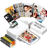 iDPRT 4x6 Photo Printer, CP4100 Photo Printer for iPhone & Android with 108 Sheets & 2 Cartridges...