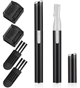 Chumia 2 Pcs Electric Eyebrow Trimmer Women Precision Face Razors Mini Shaver with Comb Christmas...