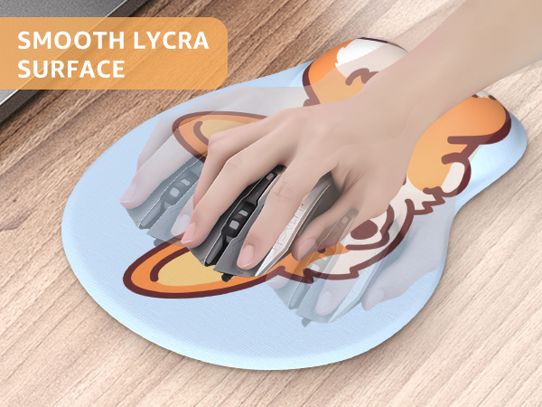 padded mouse pad with wrist support boob mouse pad anime corgi desk accessories ergonomic