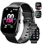 Qecnato Smart Watch for Men Women (Dial/Answer Calls), Heart Rate/Sleep Monitor Fitness Smartwatc...