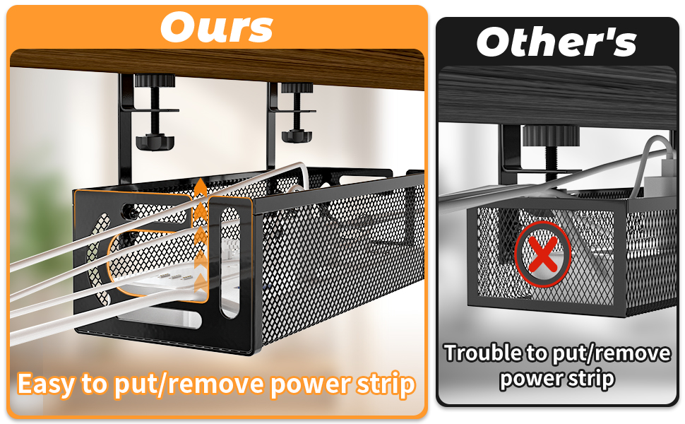 Under Desk Cable Management Tray