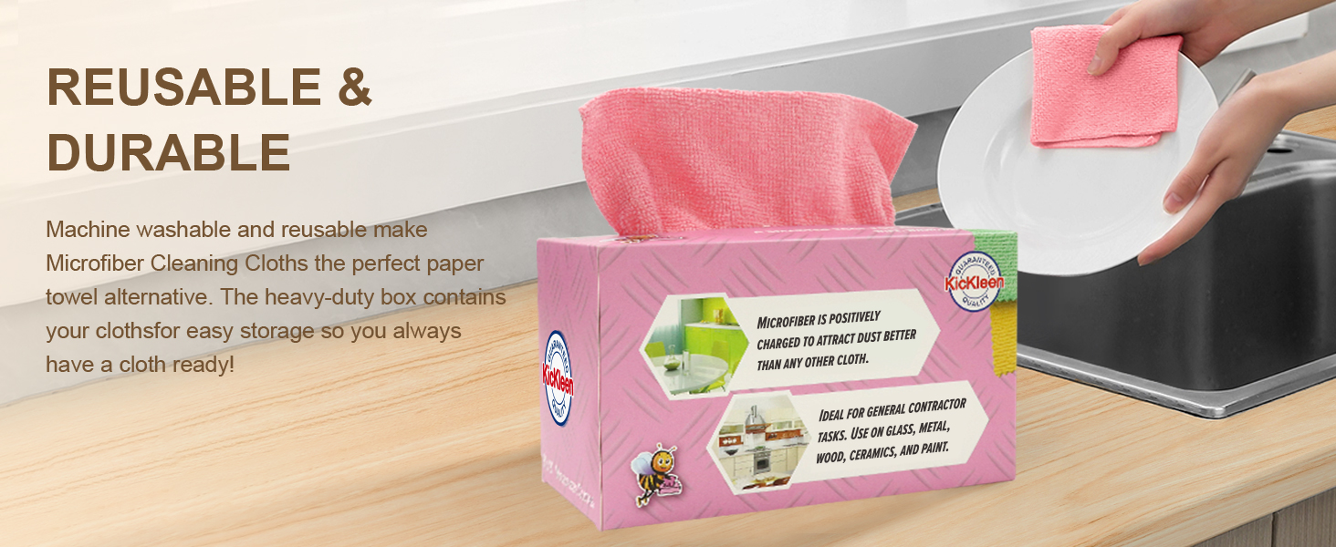 pink microfiber cloth