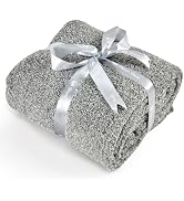 Ailemei Direct Knit Throw Blanket for Bed, Soft Thin Blankets for Sofa, Couch, Camping, Office Ch...