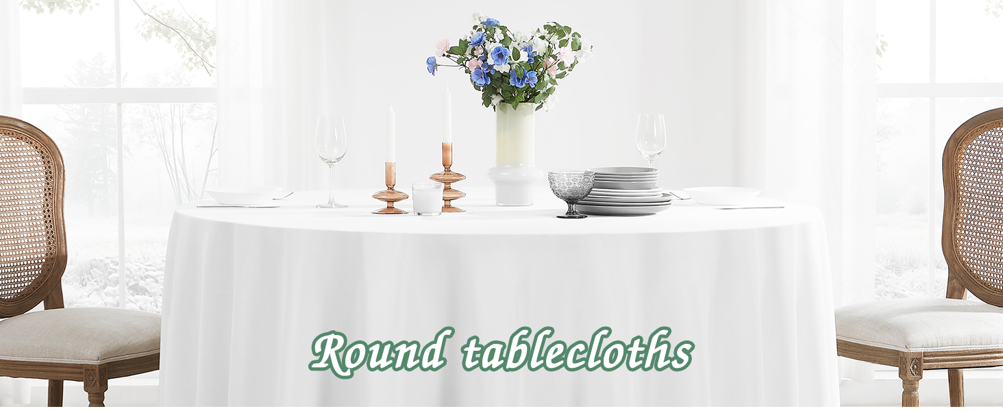 white round tablecloths