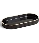 Preston Lane Signature Kitchen Ceramic Tray – Handmade in Portugal with Fluted Edges & Hand-Paint...