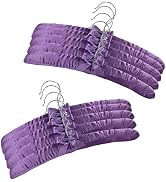 Padded Hangers for Women Clothing Satin Hangers Padded Hanger for Sweaters Non Slip Padded Clothe...